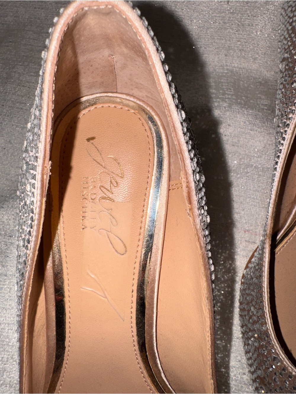 Jewel Badgley Mischka
Women's Frenchie Kitten Heel Evening Pumps, size 8.5 - Picture 6 of 10